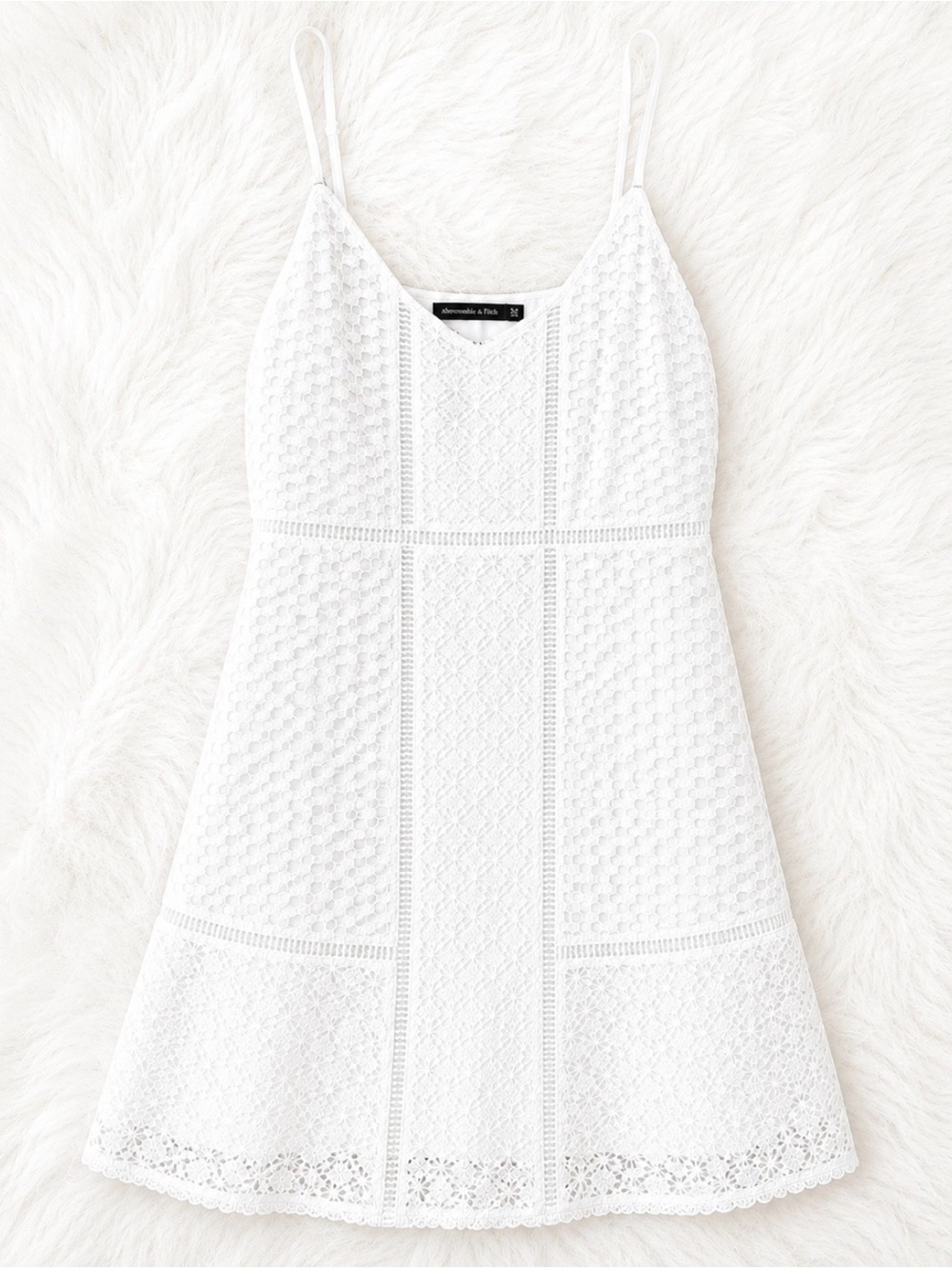 Abercrombie & Fitch White Eyelet Mini Dress